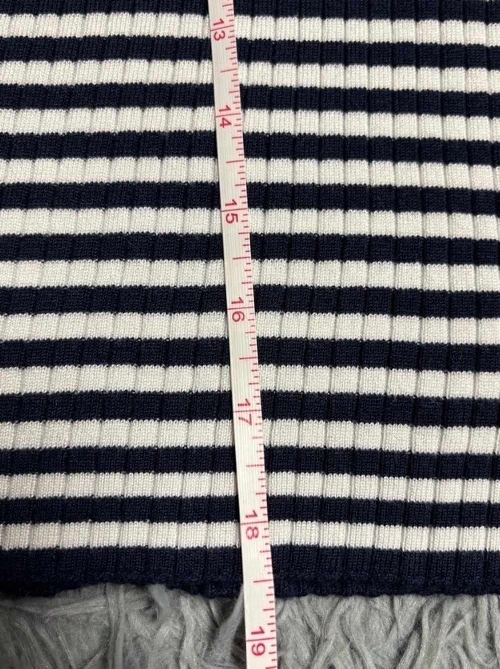 Y2K Striped Mock Neck Tank Top - Picture 12 of 14